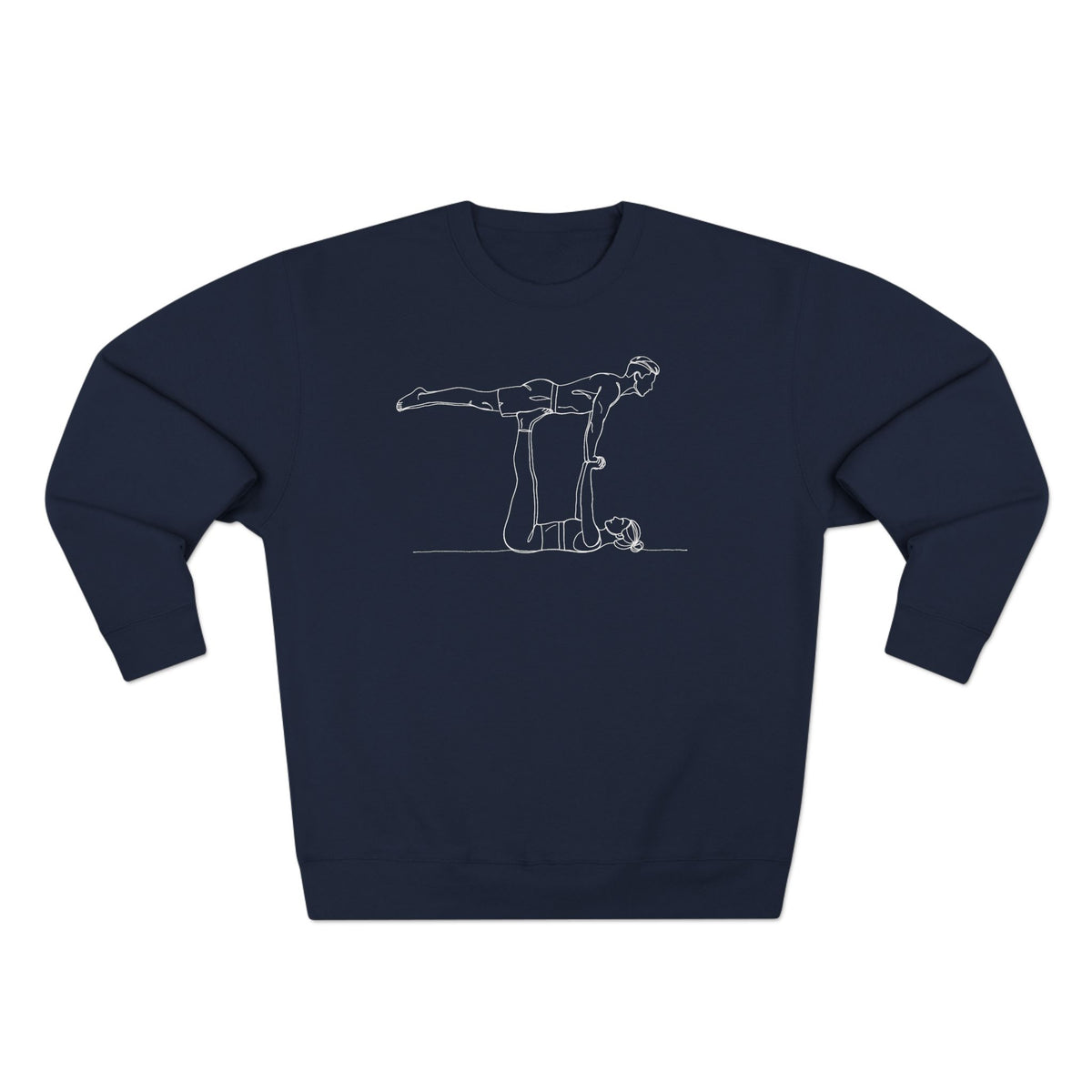Risley Line Art | Female Base & Male Flyer Crewneck Sweatshirt