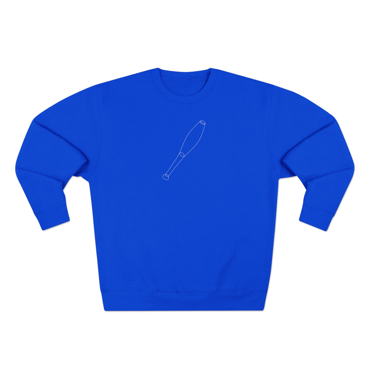 Line Art Single Juggling Pin Crewneck Sweatshirt