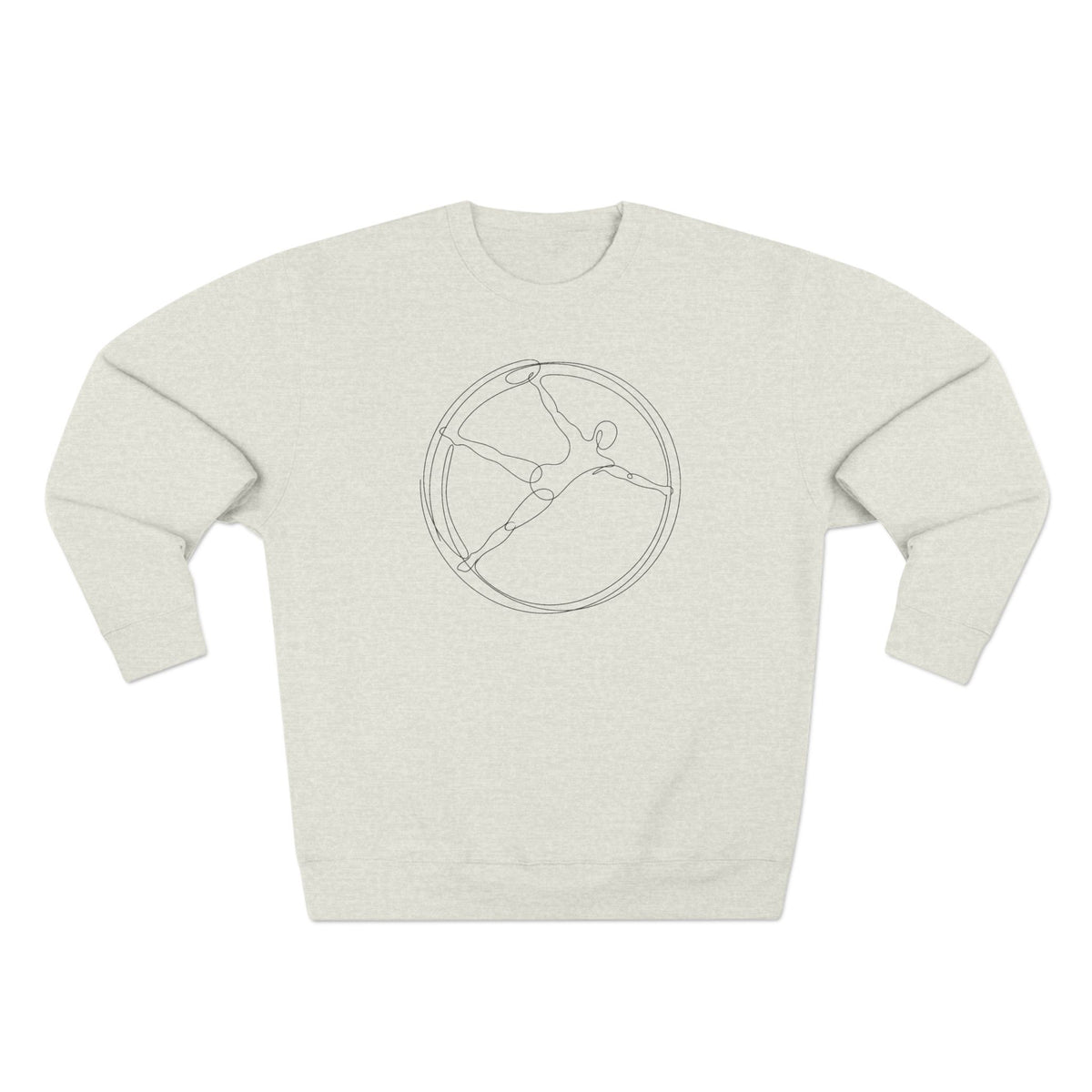 Line Art German Gym Wheel Crewneck Sweatshirt