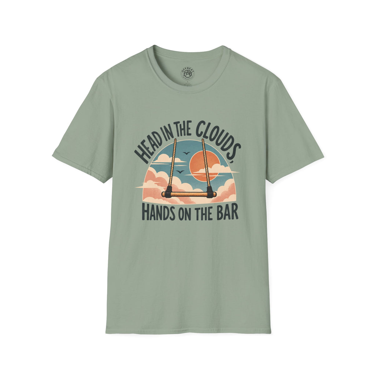 Head in the Clouds, Hands on the Bar Trapeze T-Shirt