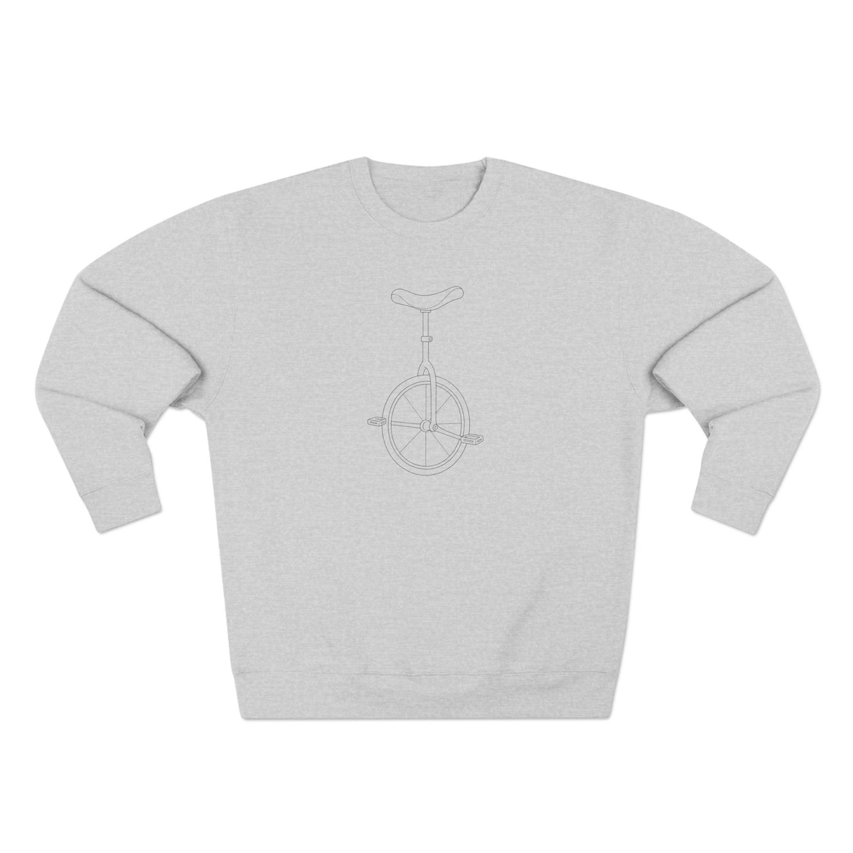 Minimalist Unicycle Crewneck Sweatshirt