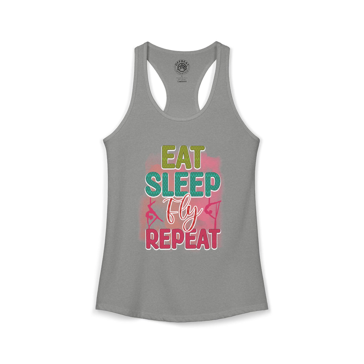 Women's Eat. Sleep. Fly. Repeat. Racerback Tank