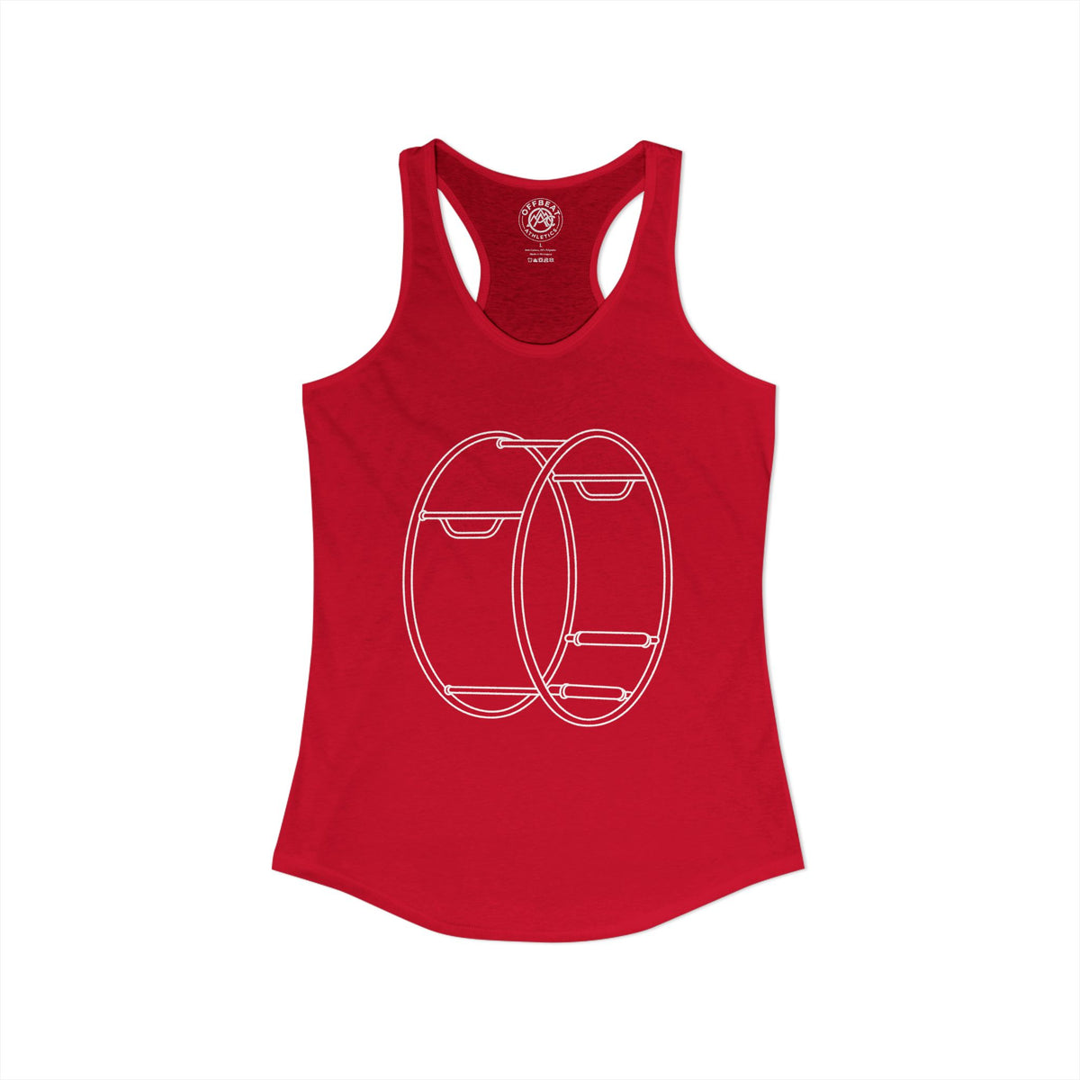 Women's Minimalist German Gym Wheel Racerback Tank